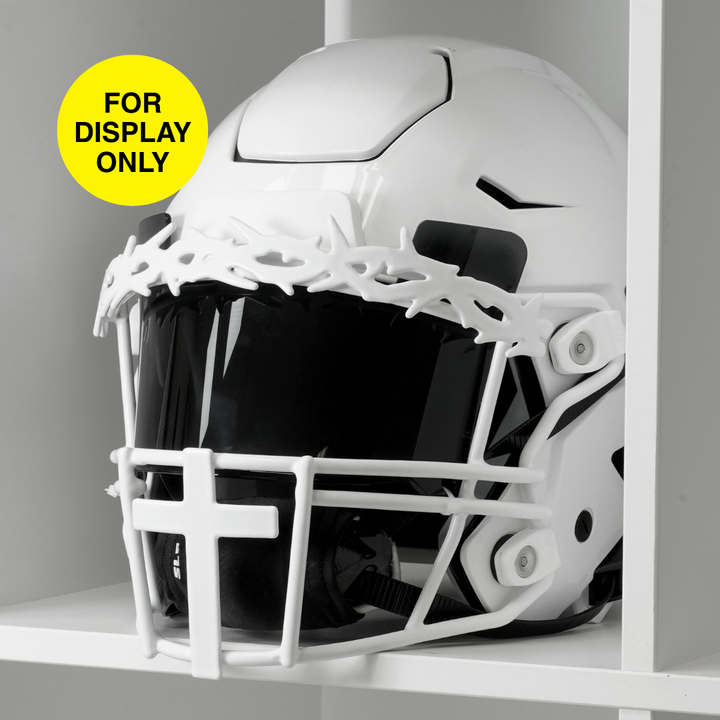 Faith Cross Crown of Thorns Football Facemask for Riddell SpeedFlex