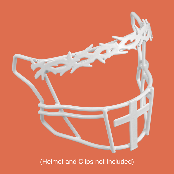 Faith Cross Crown of Thorns Football Facemask for Riddell SpeedFlex