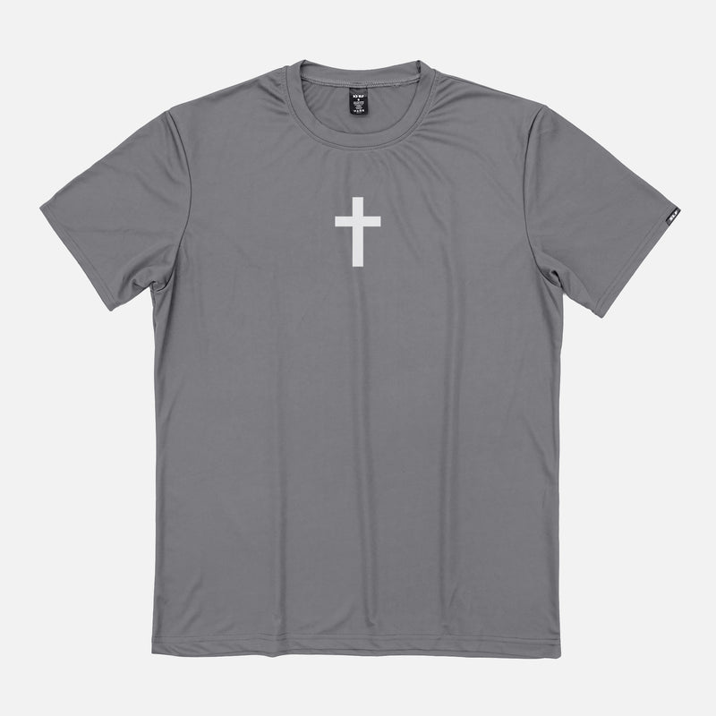 Faith Cross Dark Gray Quick Dry Shirt