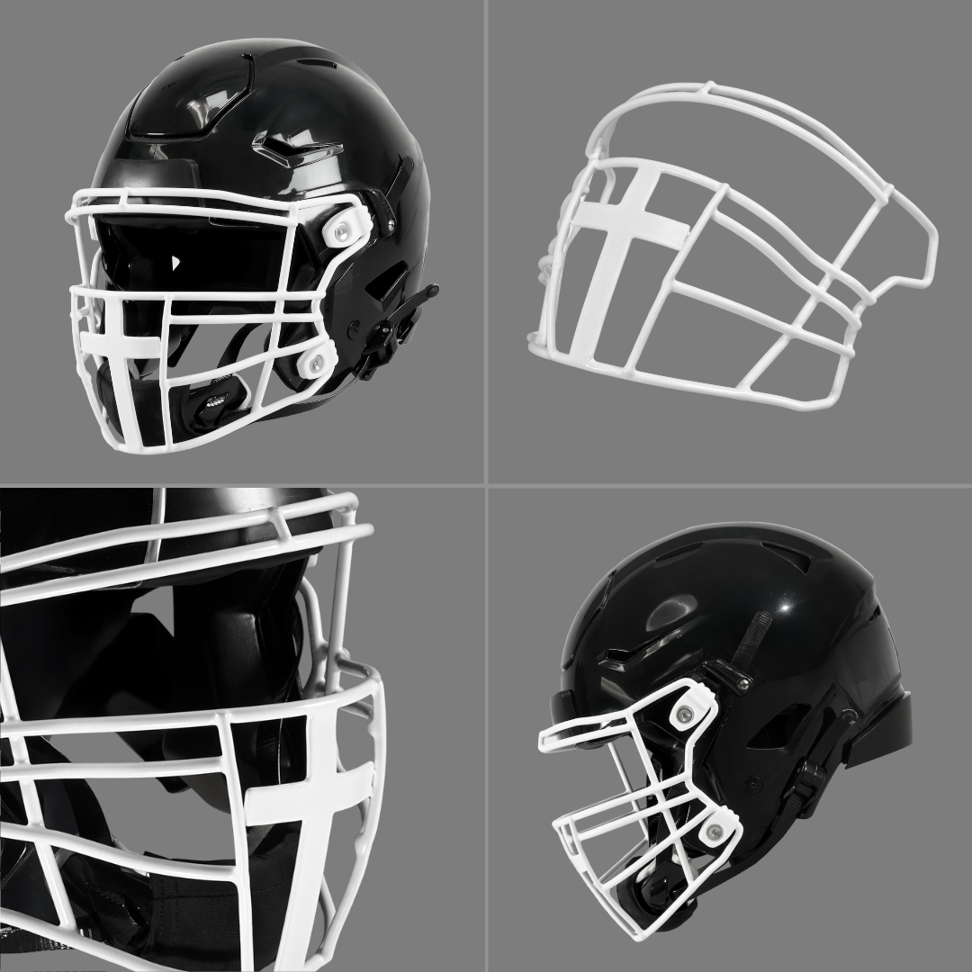 football face mask for helmet Sleefs Faith Cross Football Facemask for Riddell SpeedFlex Adult