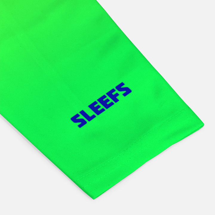 Faith Cross Neon Green Arm Sleeve