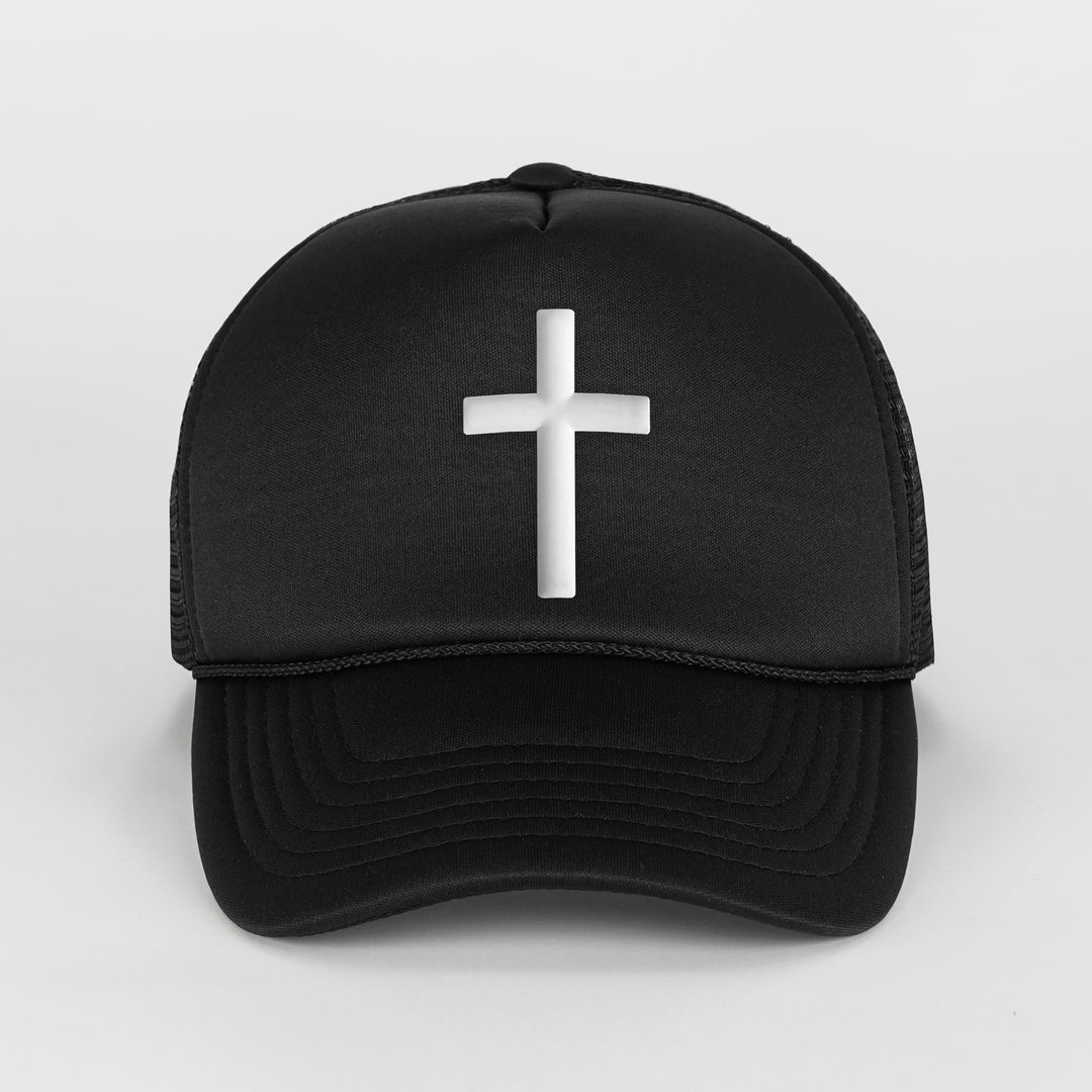Faith Cross Patch Trucker Hat