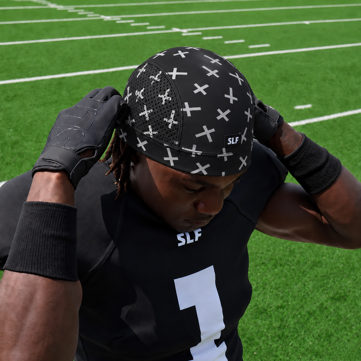Faith Cross Pattern Black Skull Cap