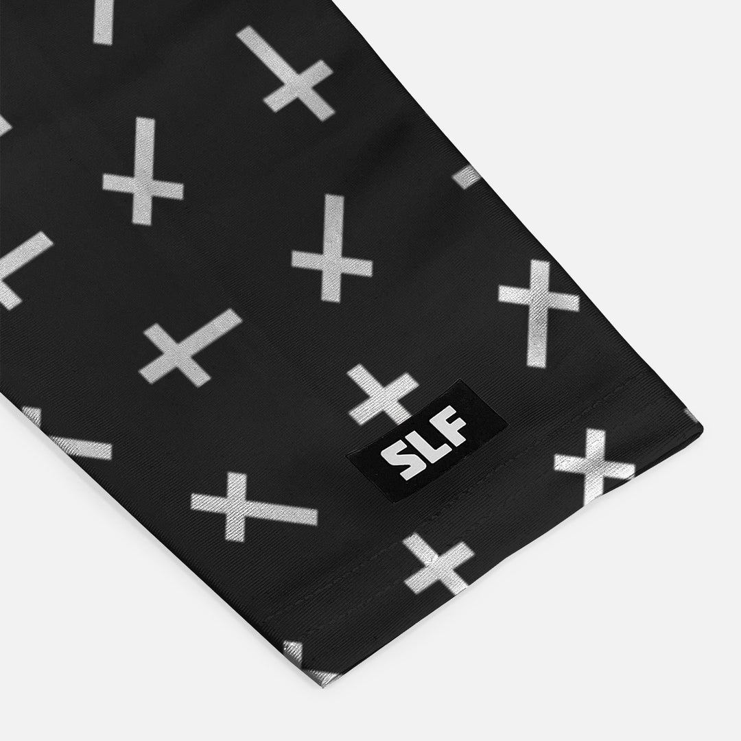 Faith Cross Pattern Black Arm Sleeve