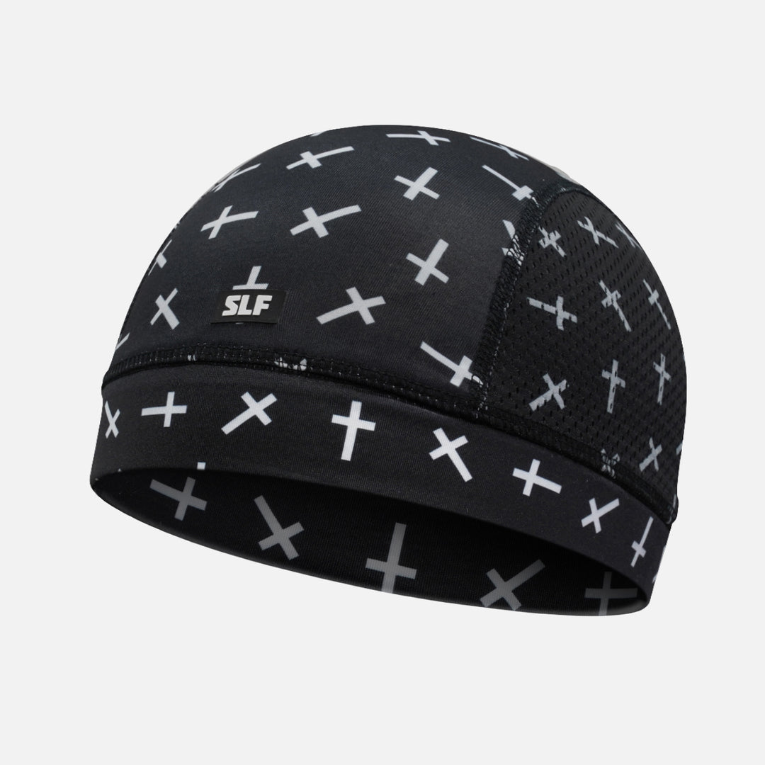 Faith Cross Pattern Black Skull Cap
