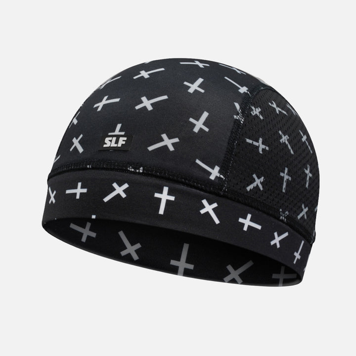 Faith Cross Pattern Black Skull Cap