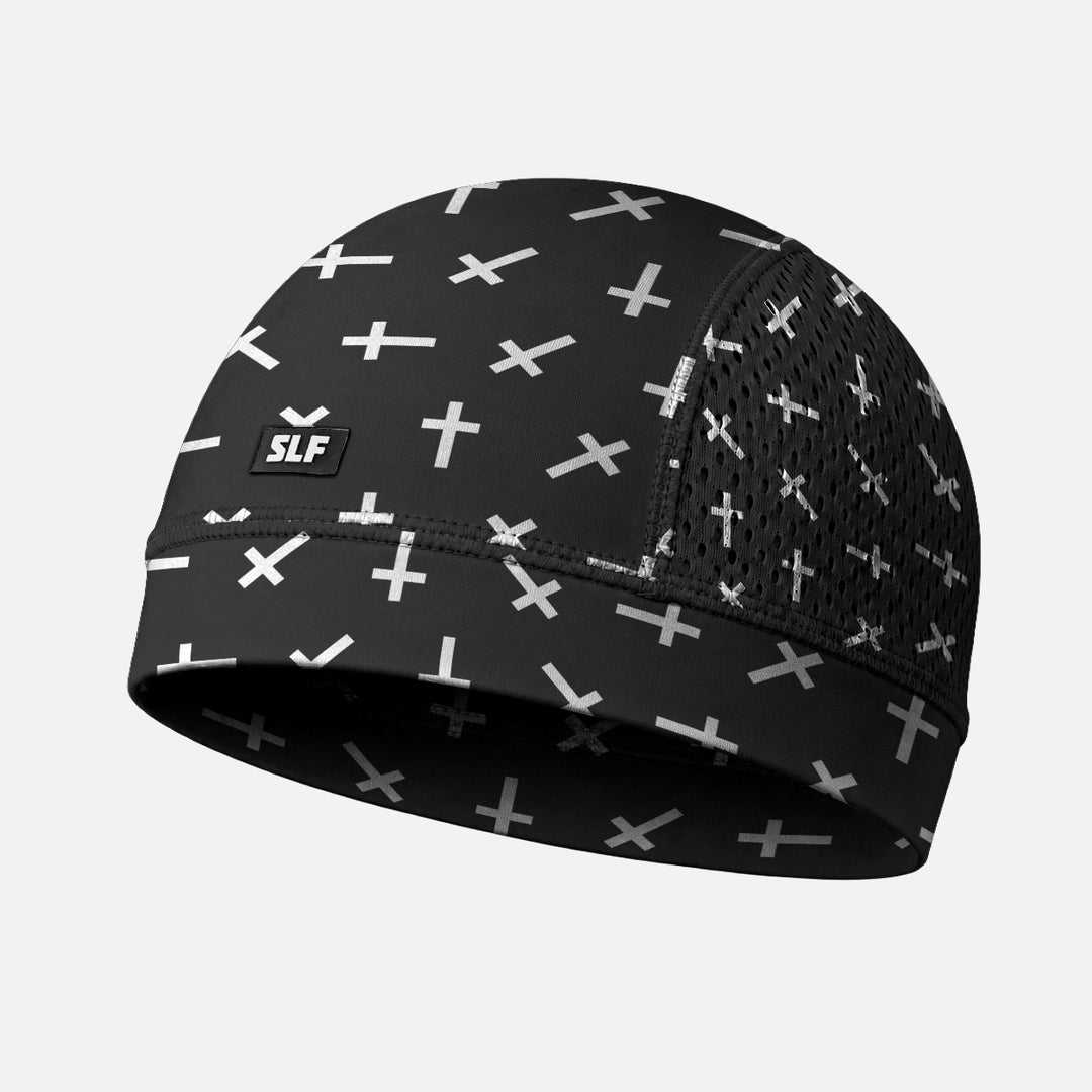 Faith Cross Pattern Black Skull Cap