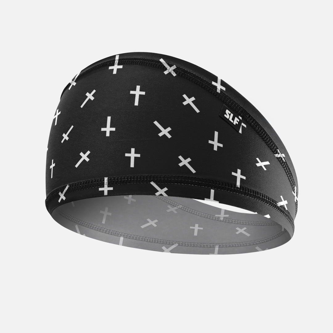 Faith Cross Pattern Black Skull Wrap