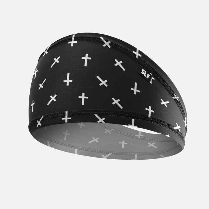 Faith Cross Pattern Black Skull Wrap
