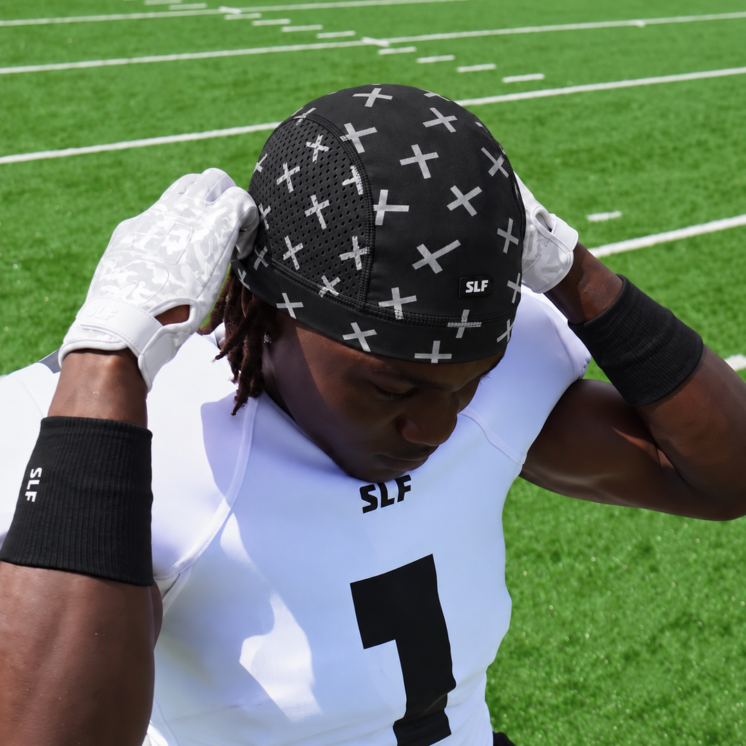 Faith Cross Pattern Black Skull Cap
