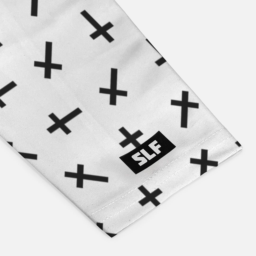 Faith Cross Pattern White Arm Sleeve