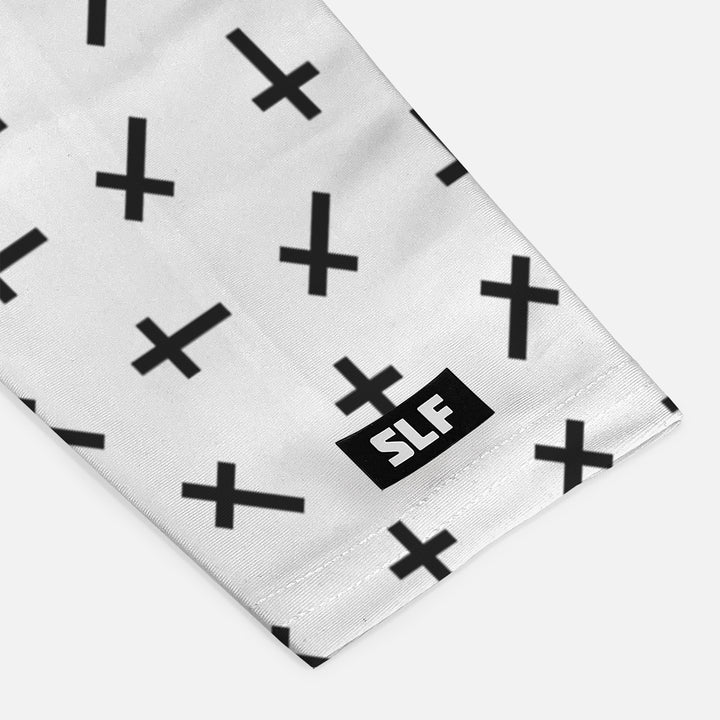 Faith Cross Pattern White Arm Sleeve