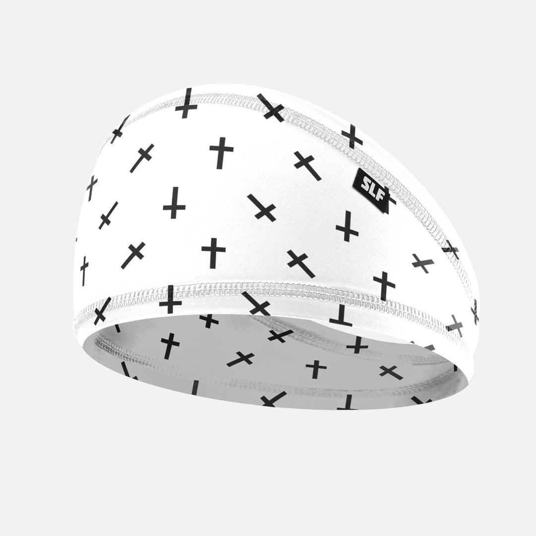 Faith Cross Pattern White Skull Wrap