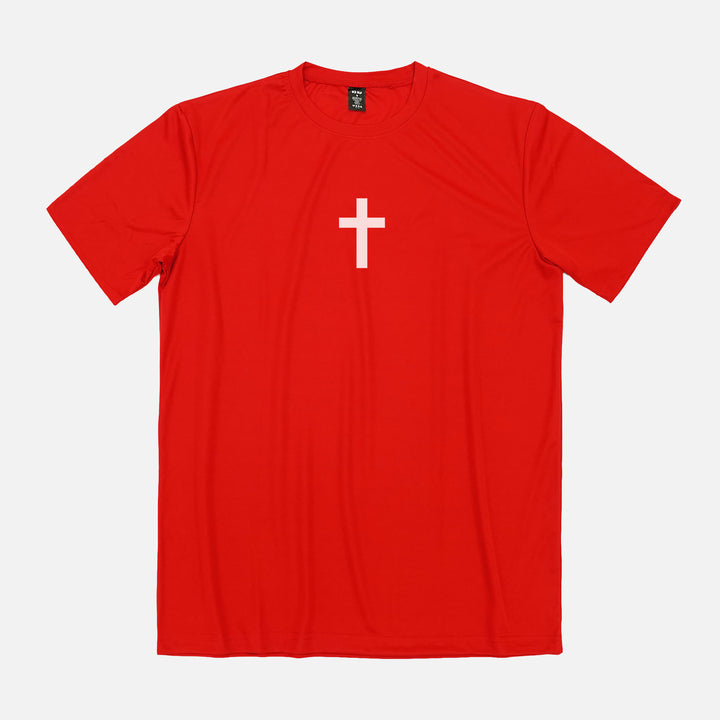 Faith Cross Red Quick Dry Shirt