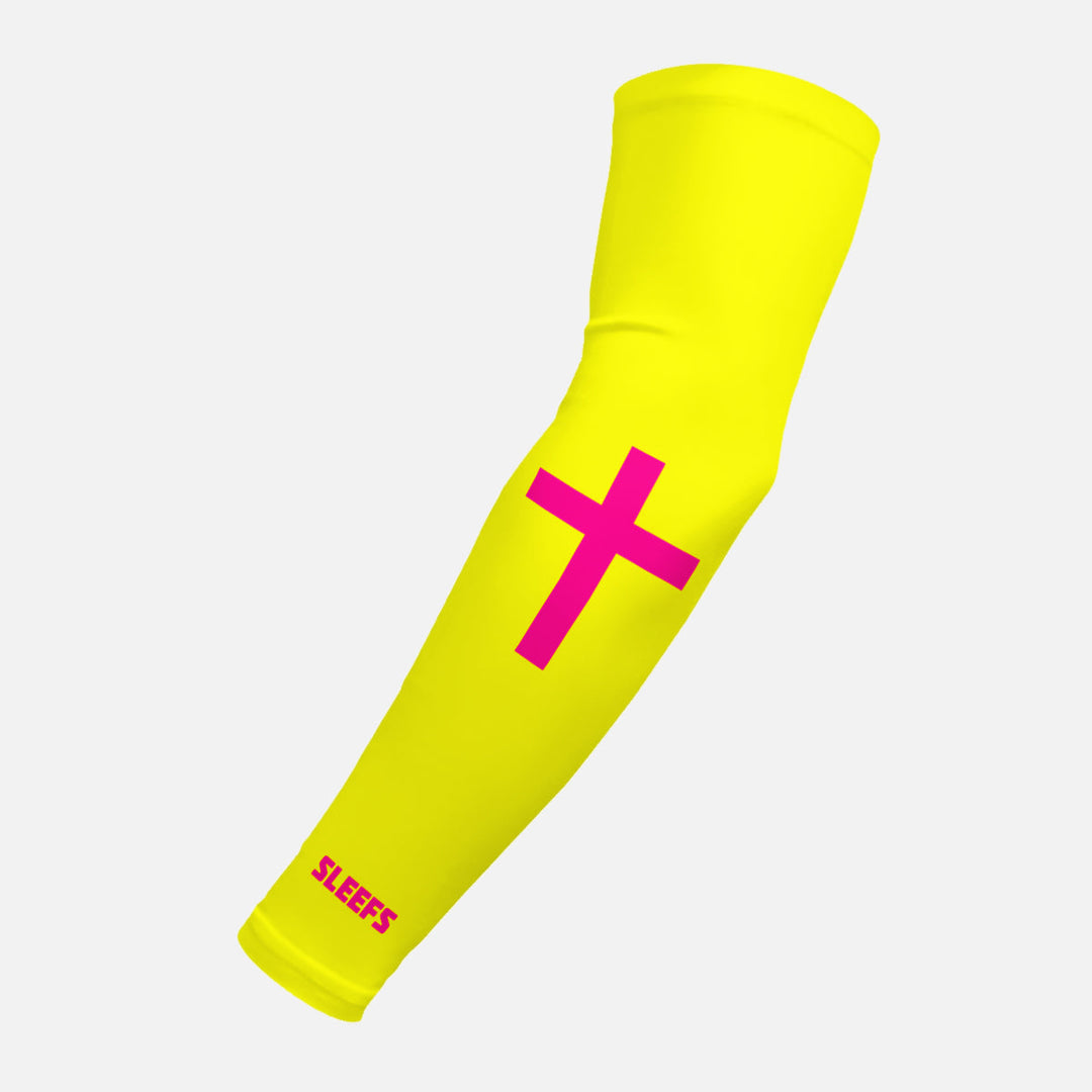 Faith Cross Volt Yellow Arm Sleeve