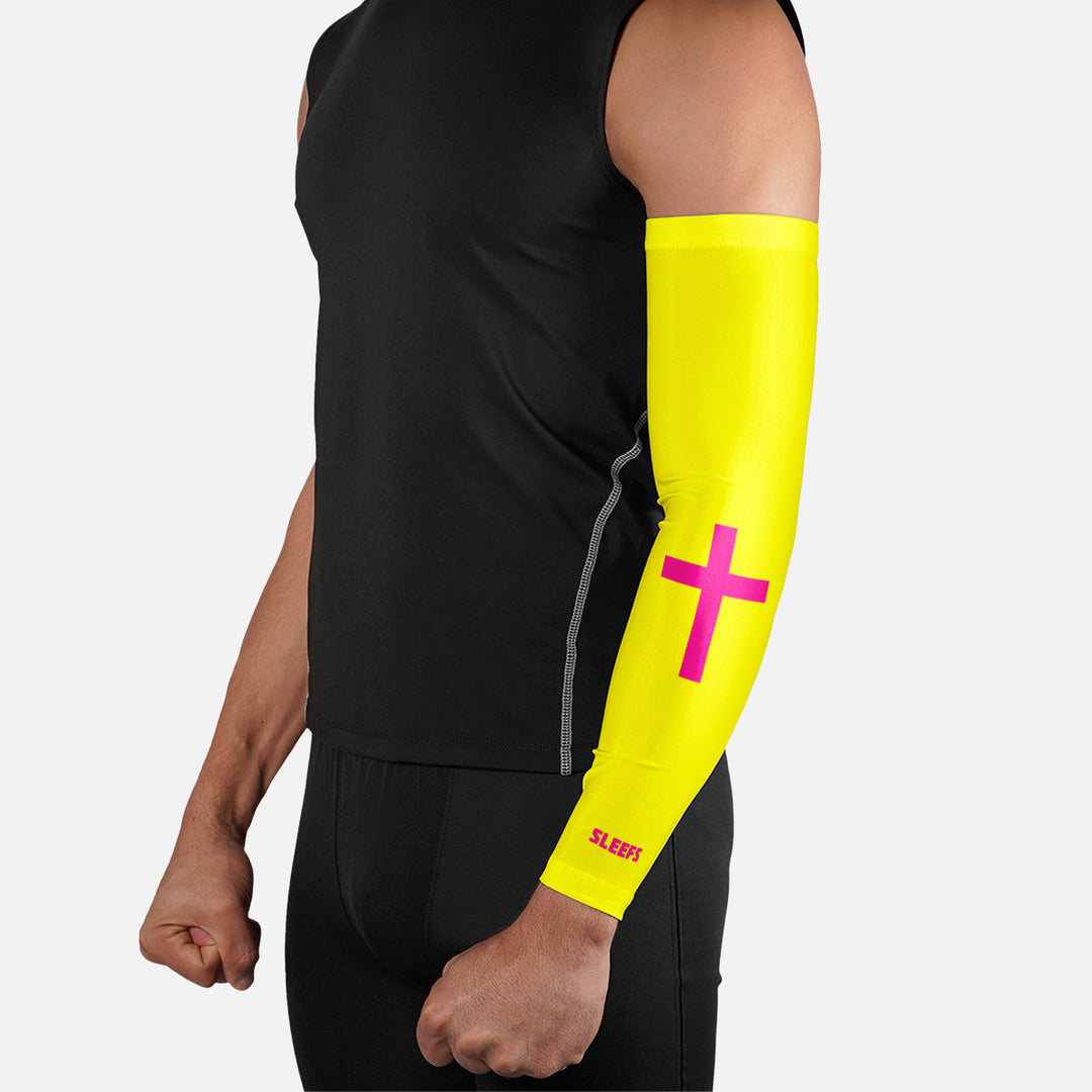 Faith Cross Volt Yellow Arm Sleeve