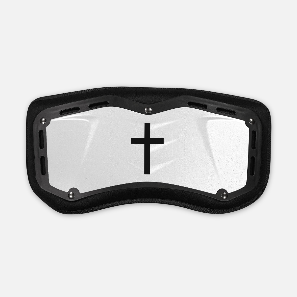 Faith Cross White Sticker for Back Plate