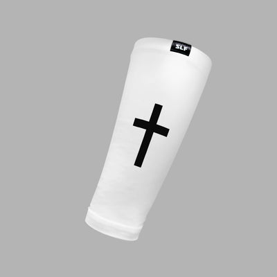 Faith Cross White Forearm Sleeve (single)