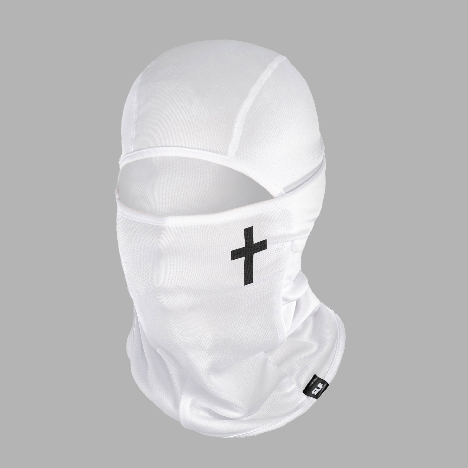 Faith Cross White Loose-fitting Shiesty Mask – SLEEFS