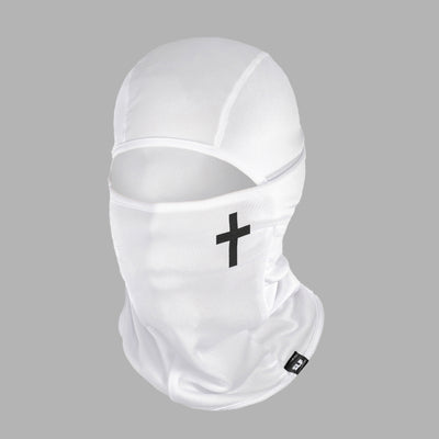 Faith Cross White Loose-fitting Shiesty Mask
