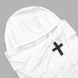 Faith Cross White Loose-fitting Shiesty Mask