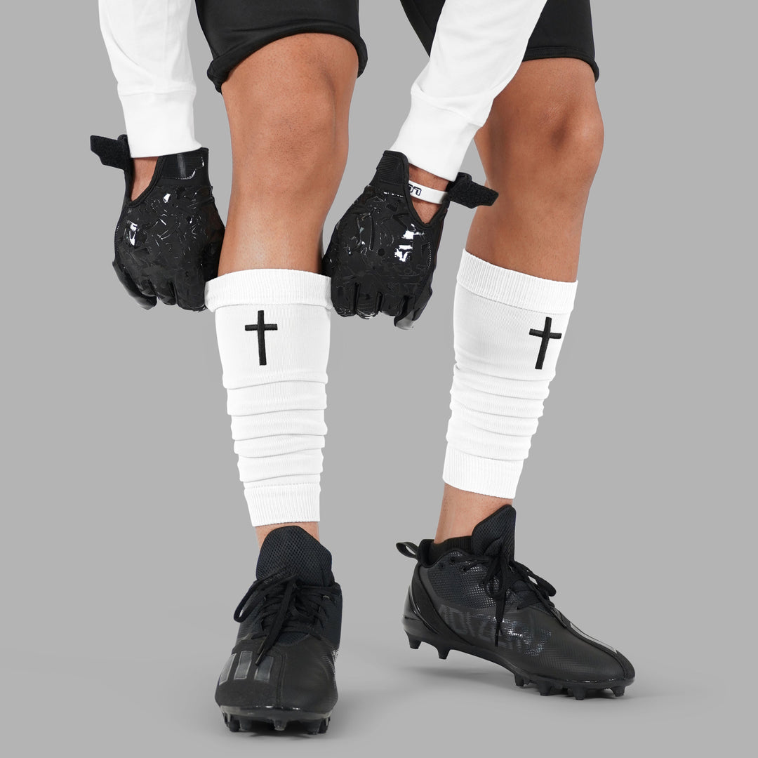 Faith Cross Scrunchie Leg Sleeves