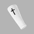 Faith Cross White Seamless Forearm Sleeve