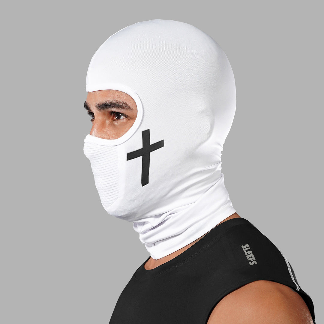 Faith Cross White Shiesty Mask