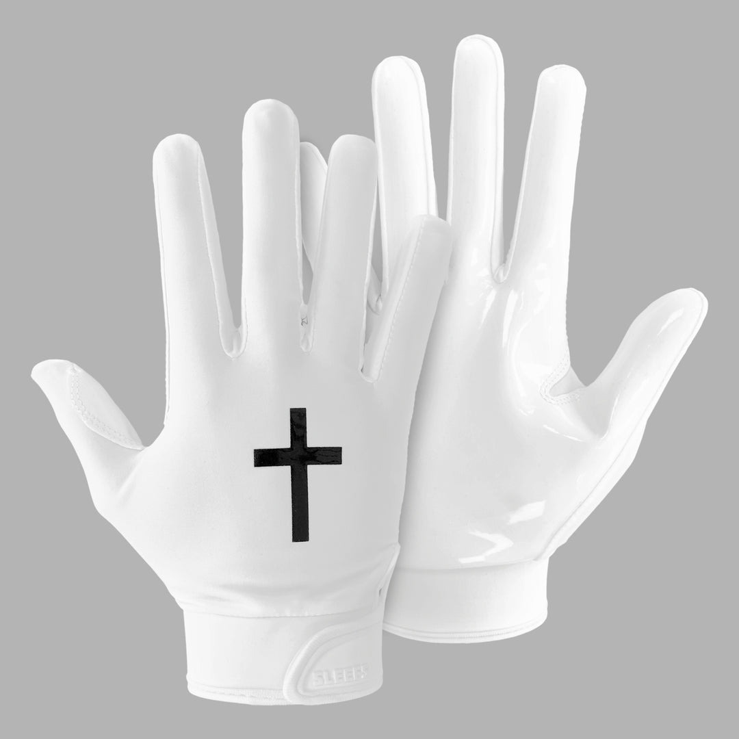 Faith Cross Black Sticky Football Receiver Gloves