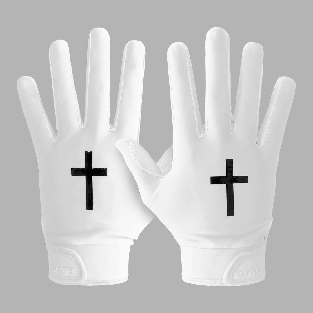 Faith Cross Black Sticky Football Receiver Gloves