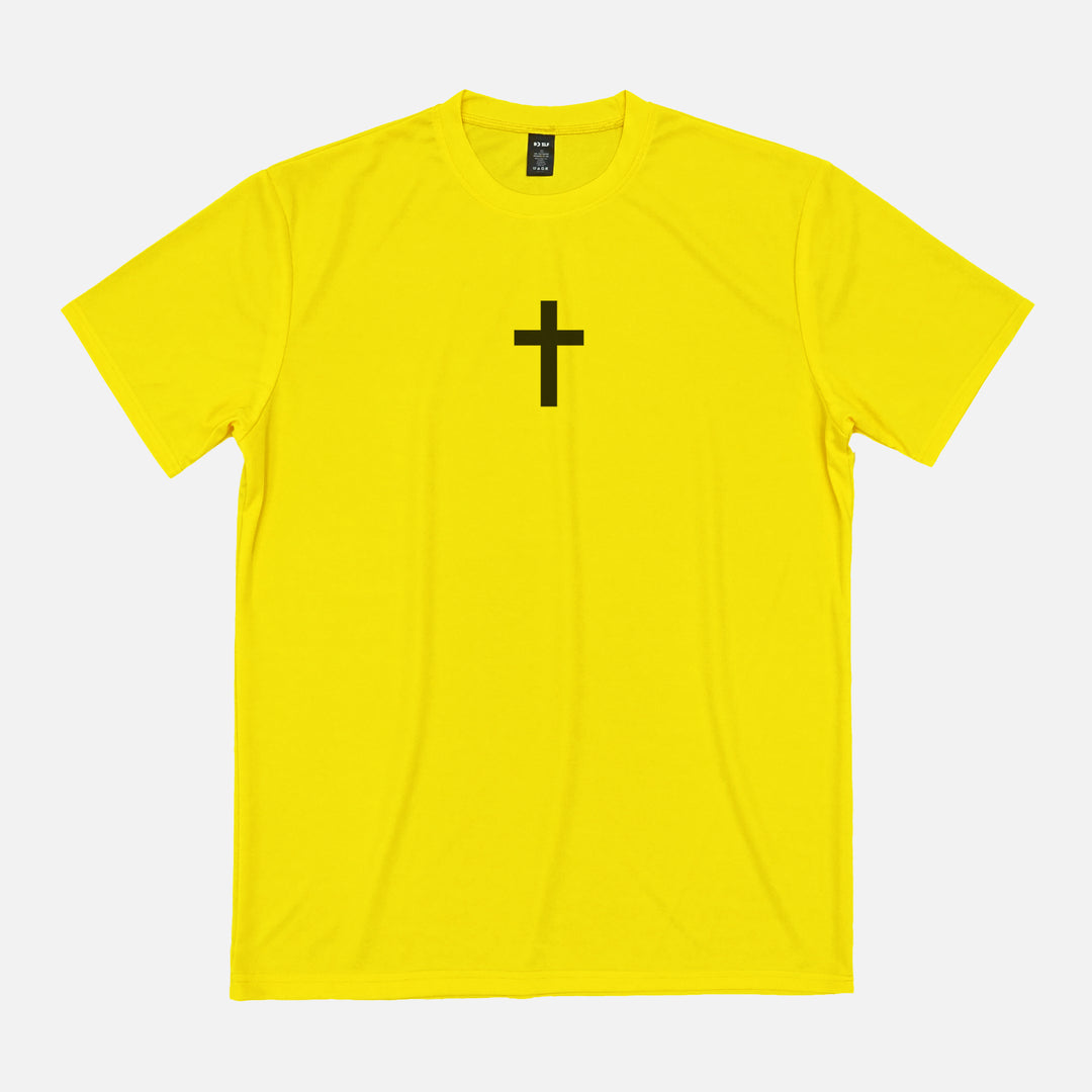 Faith Cross Yellow Quick Dry Shirt