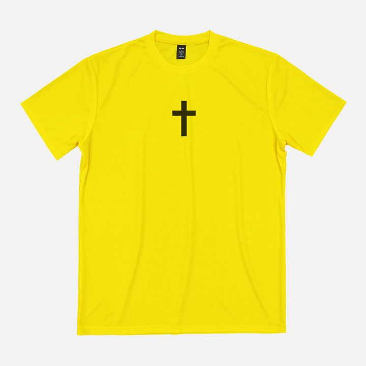 Faith Cross Yellow Quick Dry Shirt