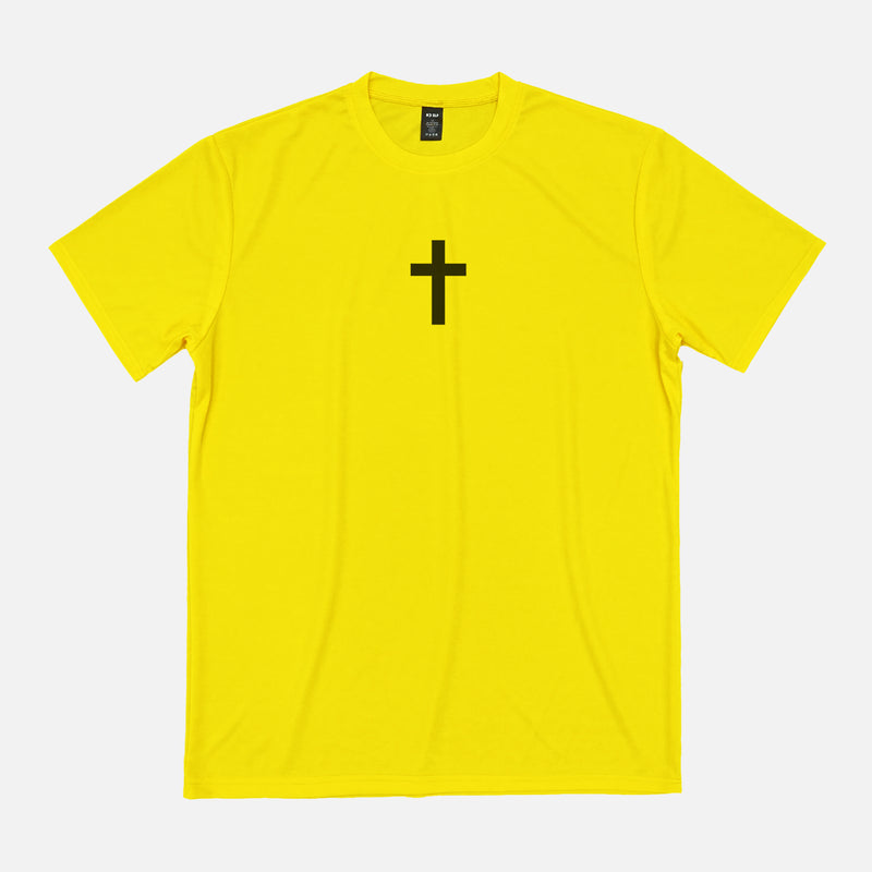 Faith Cross Yellow Quick Dry Shirt