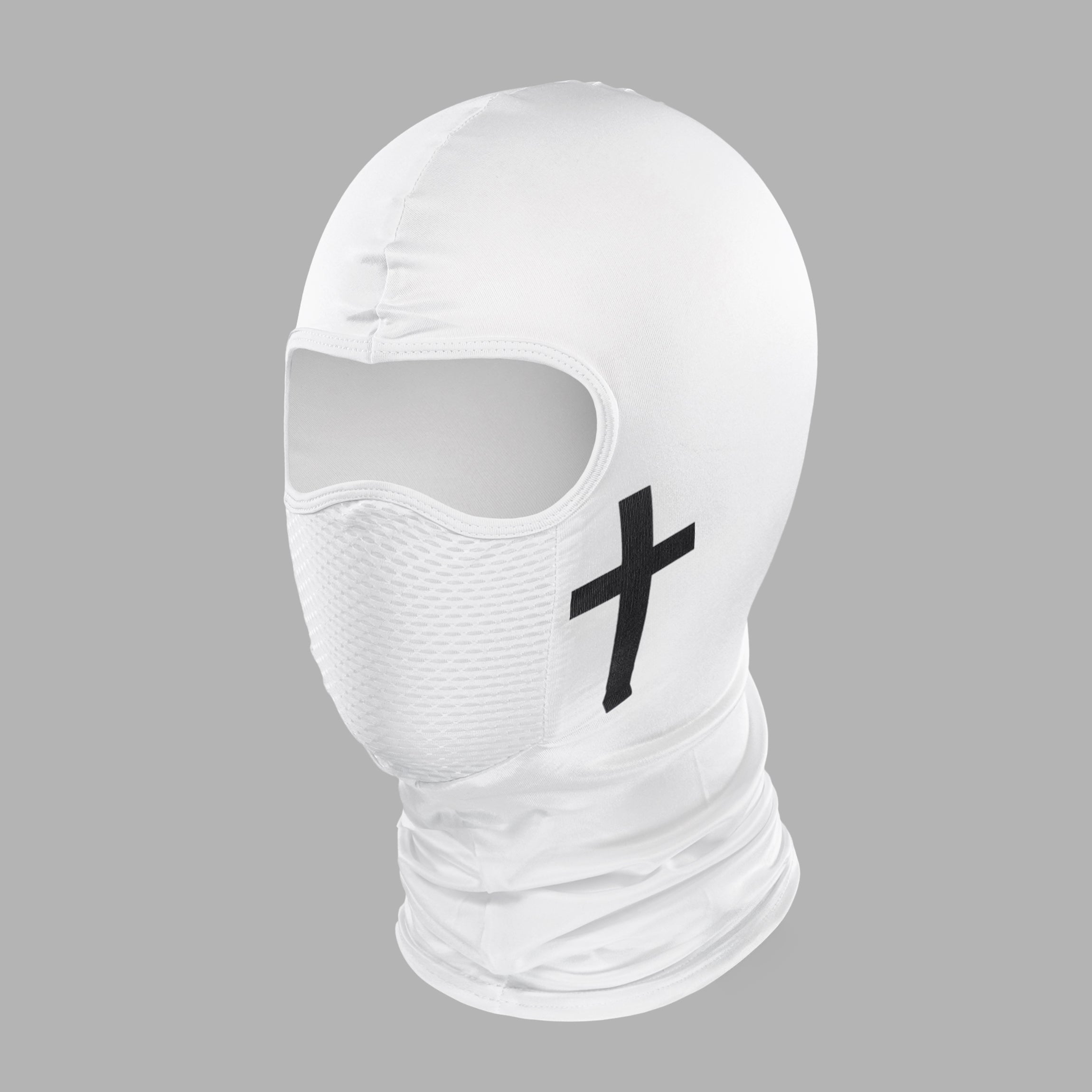 Faith Cross White Shiesty Mask – SLEEFS