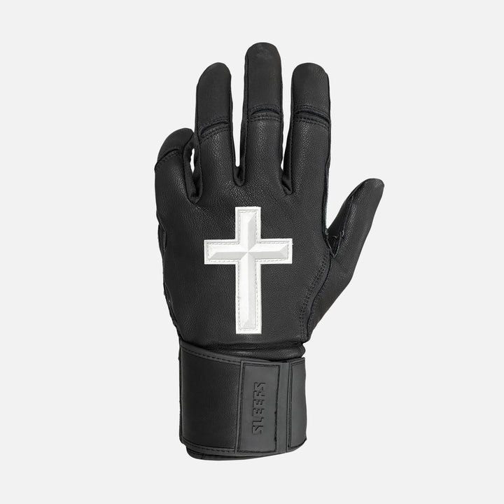 Faith Cross Black Baseball Batting Gloves
