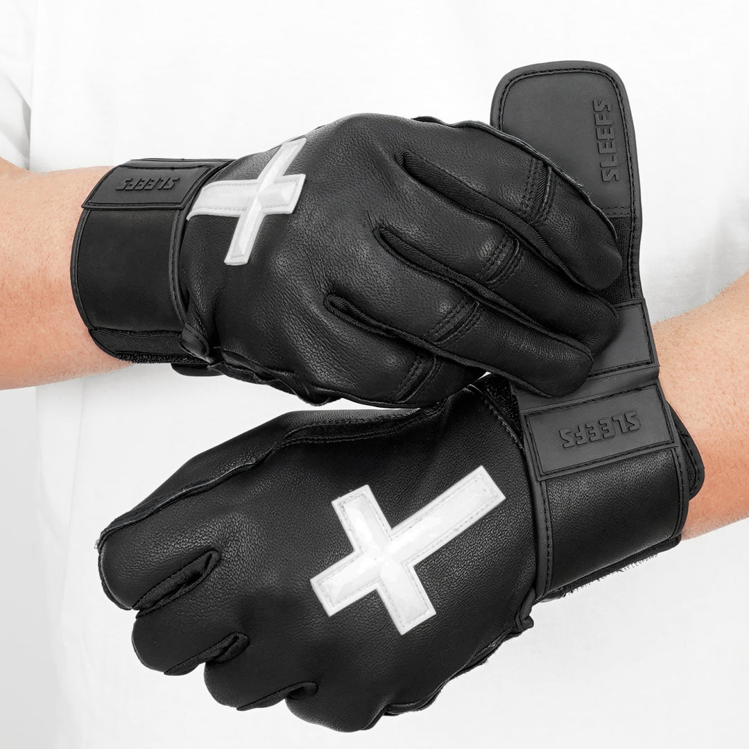 Faith Cross Black Baseball Batting Gloves