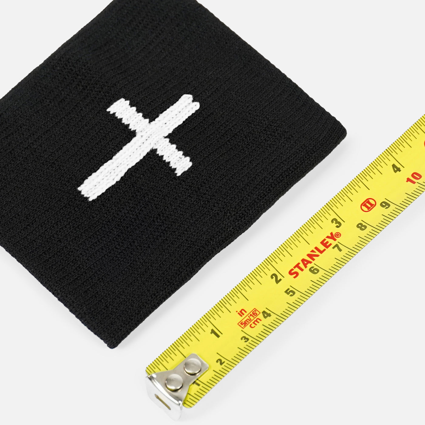 Faith Cross Black Drip Wristband