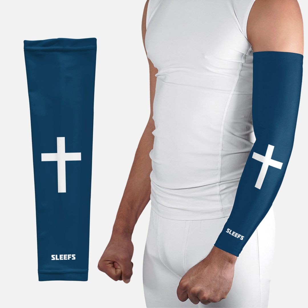 Faith Cross Midnight Blue Sleeve