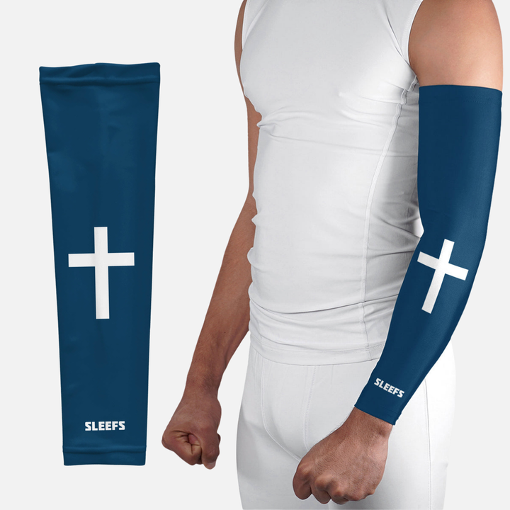 Faith Cross Midnight Blue Sleeve