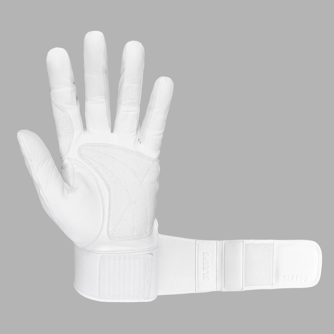 Faith Cross White Baseball Batting Gloves