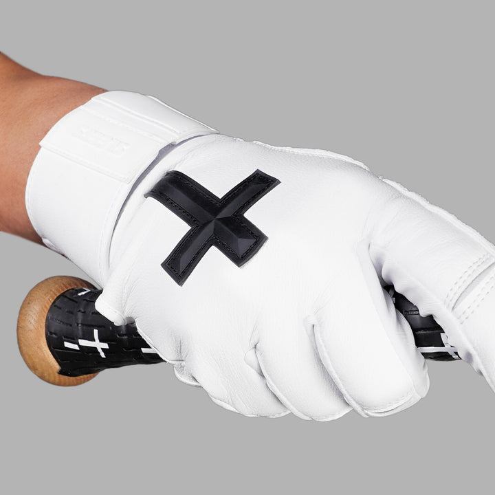 Faith Cross White Baseball Batting Gloves