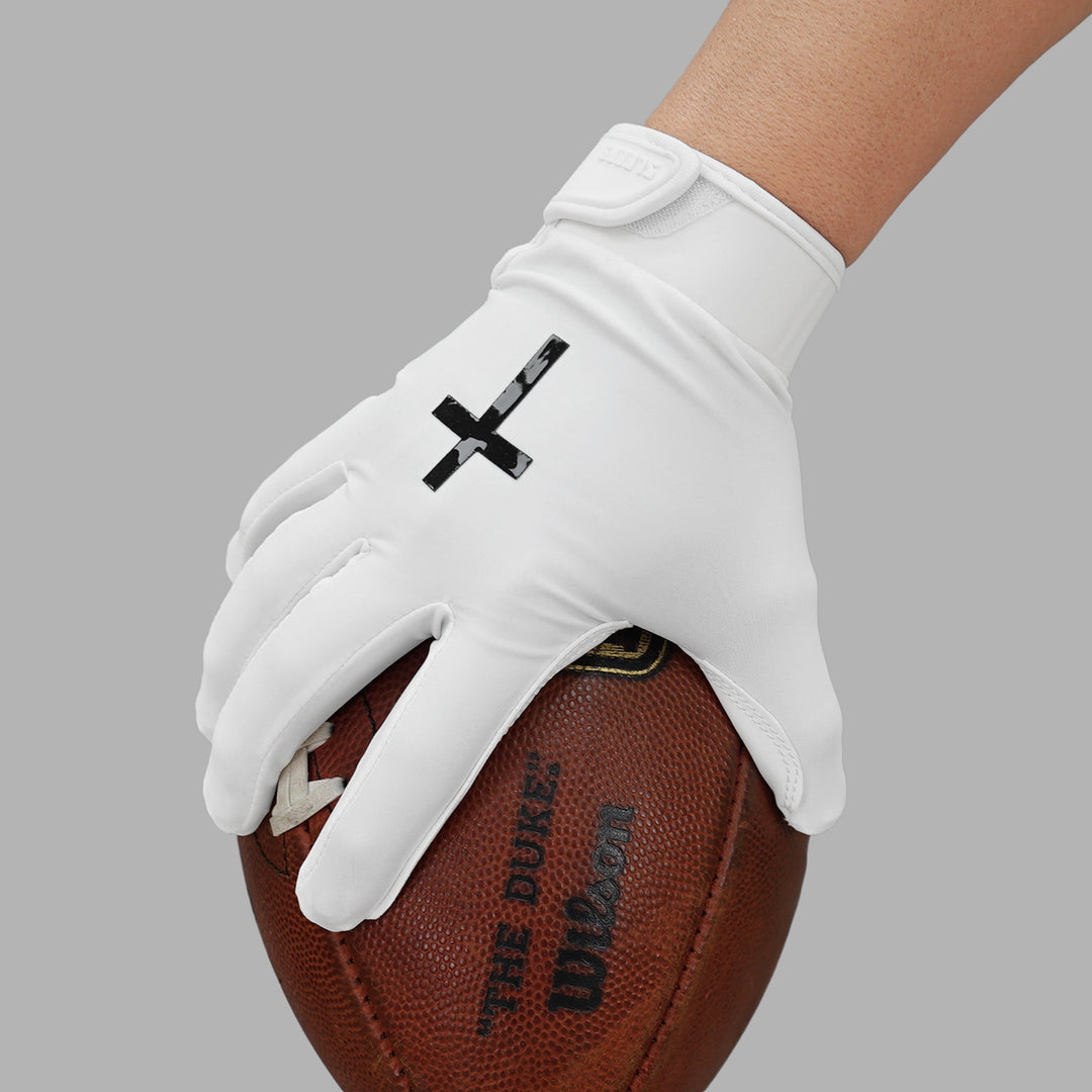 Faith Cross Black Sticky Football Receiver Gloves