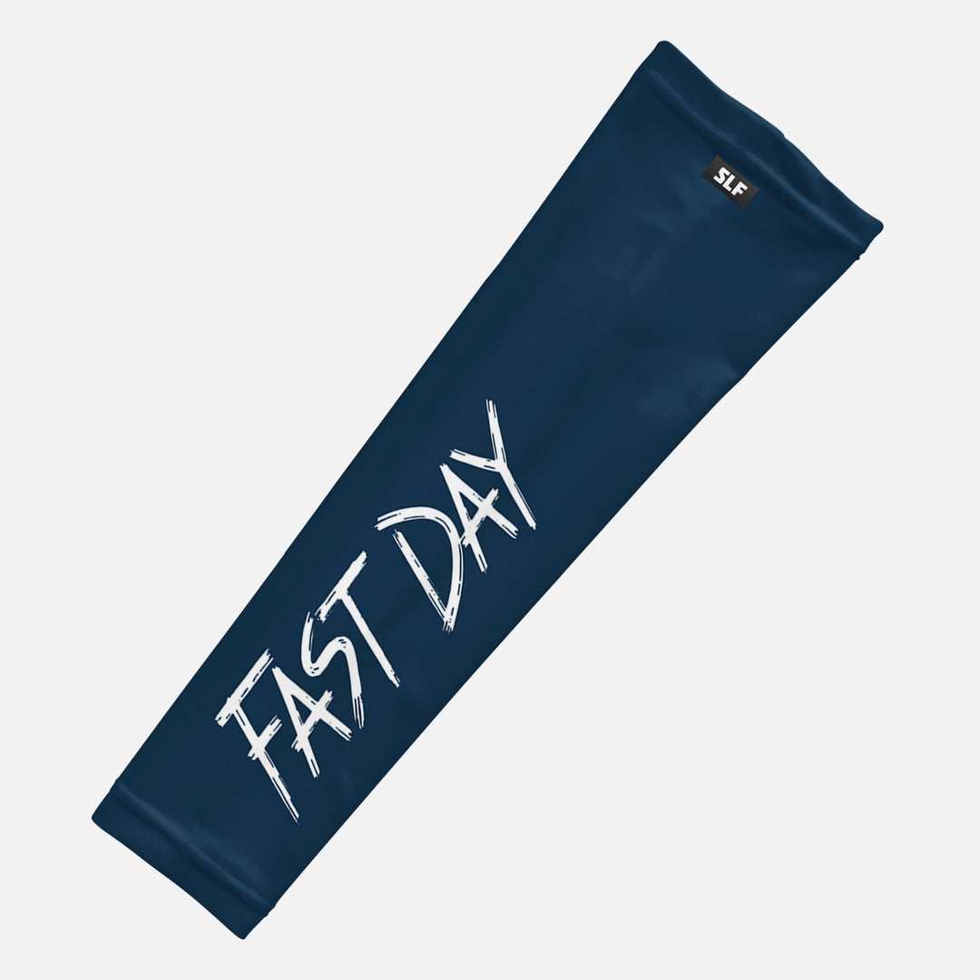 Fast Day Navy Running Sleeves - Pair