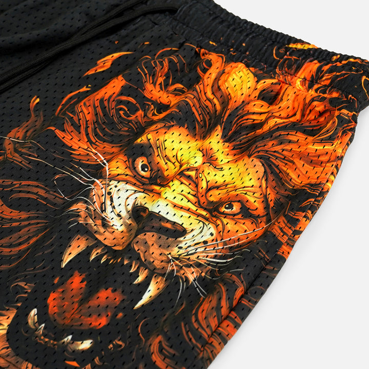 Fire Lion Shorts - 5"