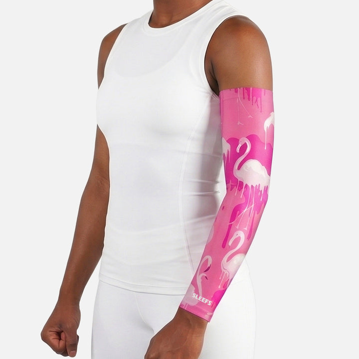 Flamingo Pink Drip Arm Sleeve