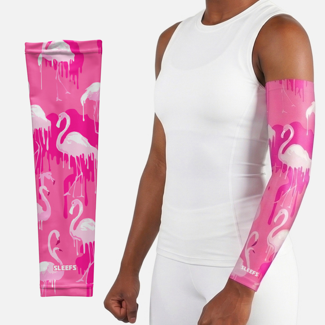 Flamingo Pink Drip Arm Sleeve