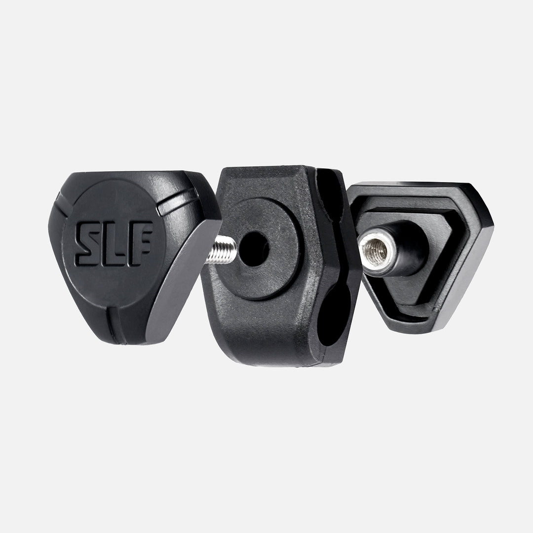 Black Football Helmet Visor Quick Clips