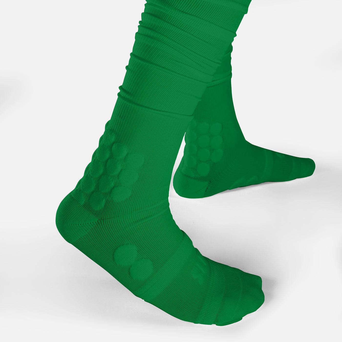 Hue Green Football Padded Long Socks