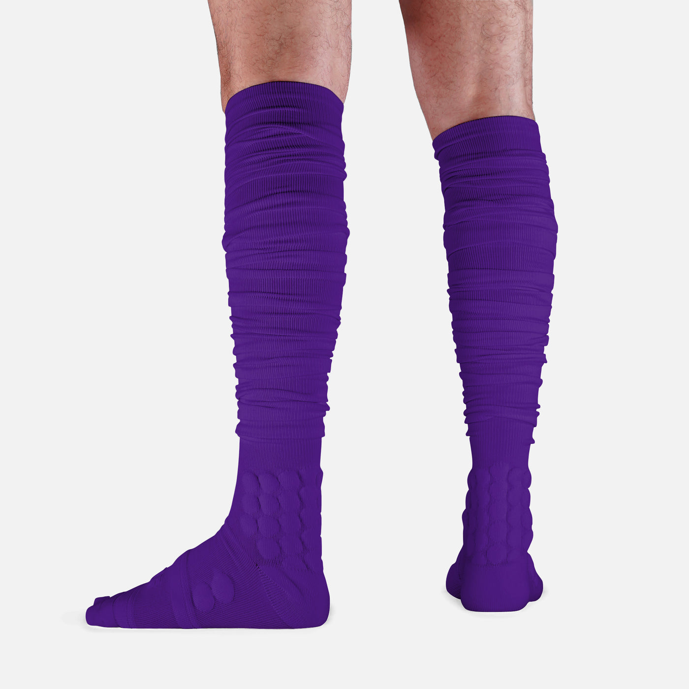Hue Purple Football Padded Long Socks