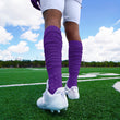 Hue Purple Football Padded Long Socks